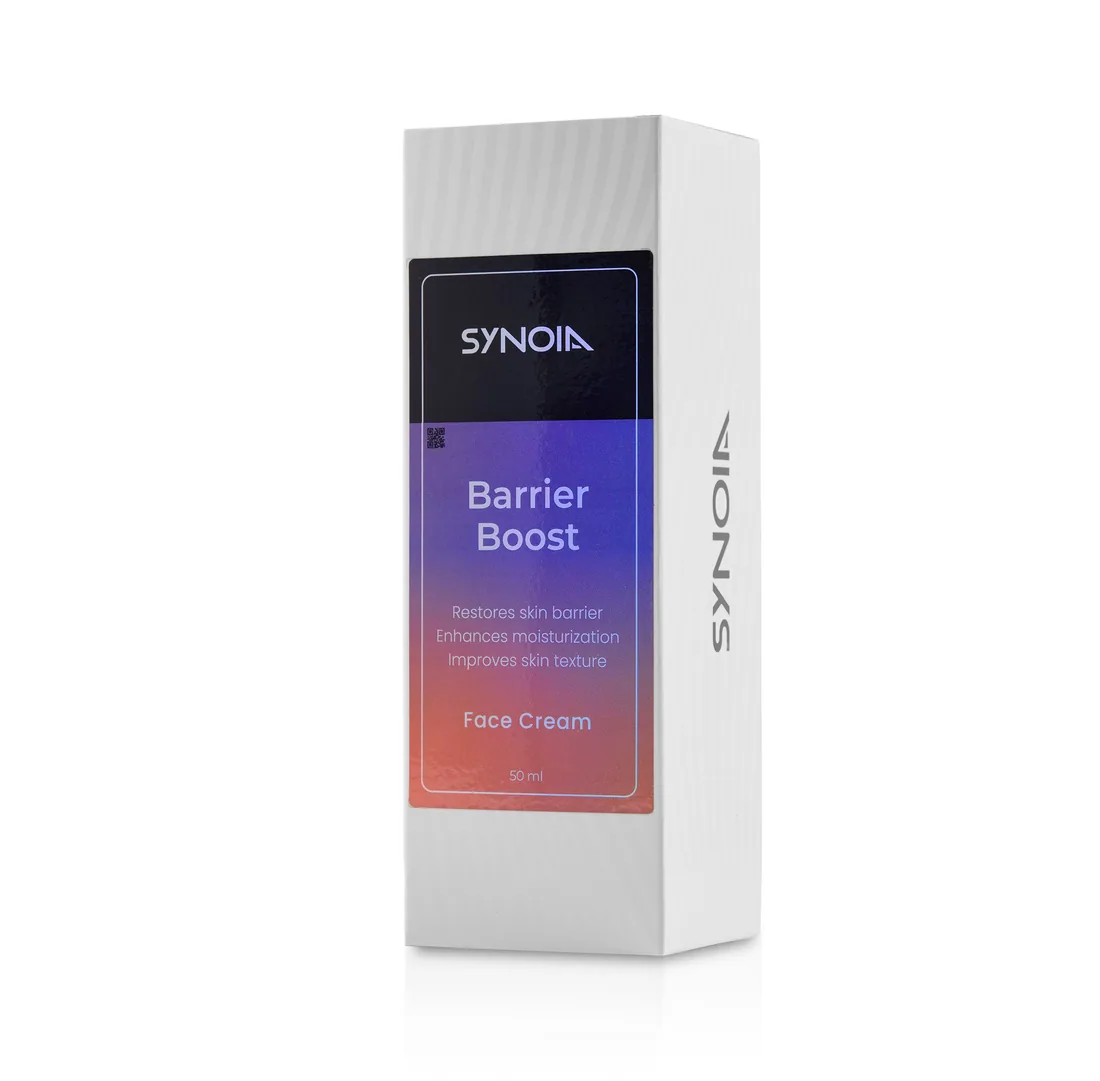 The Barrier Boost face cream carton