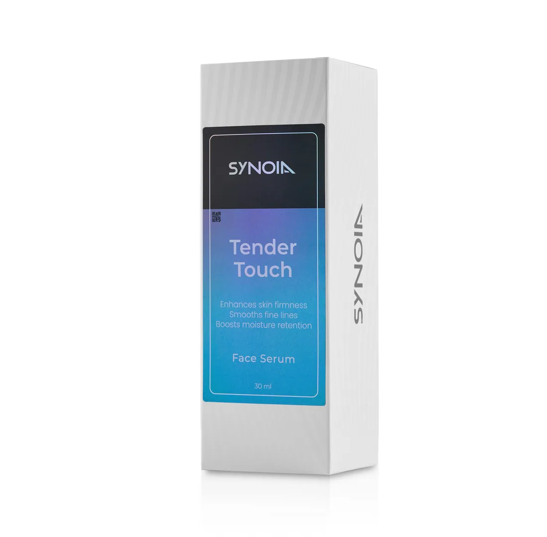 The Tender Touch face serum carton