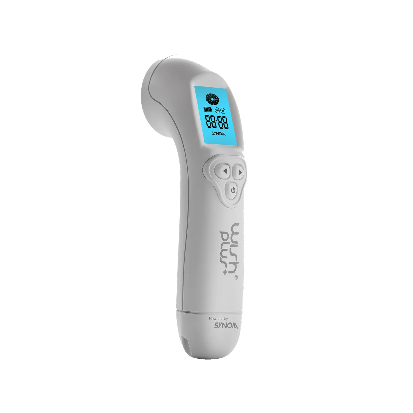 The WISHpro handpiece, its screen lit