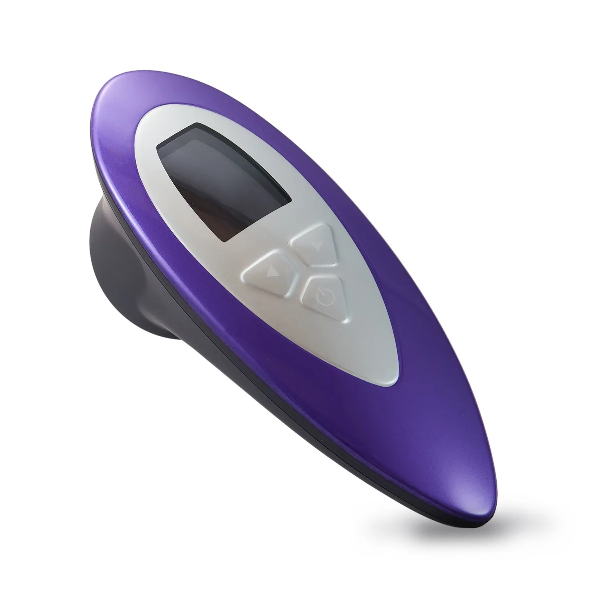The WISHtoGo home device, a purple handheld unit with a lit display