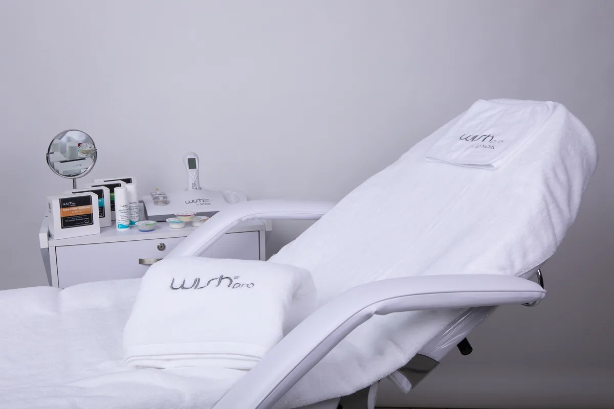 A skincare room equipped with the WISHpro system