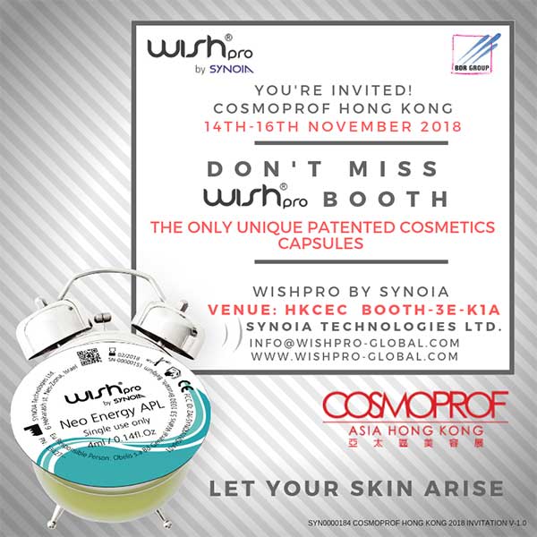 COSMOPROF - NOVEMBER 2018 HONG KONG, ASIA